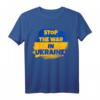 Stop the War in der Ukraine - Peace in the World T-Shirt mit Ukraine Flagge – Solidaritäts- und Friedensstatement für Männer, Frauen, Kinder & Freunde