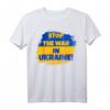 Stop the War in der Ukraine - Peace in the World T-Shirt mit Ukraine Flagge – Solidaritäts- und Friedensstatement für Männer, Frauen, Kinder & Freunde