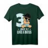 Baby 3. Geburtstag T-Shirt Jungen & Mädchen - Like a Boss Dino Motiv für Kindergeburtstag & Feier