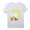Kinder Achtung Ich bin 3 - Geburtstag T-Shirt mit Bagger Motiv für kleine Jungs, perfektes Geschenk zum 3. Geburtstag & Kinderparty-Outfit