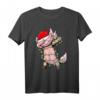 Axolotl Dabbing T-Shirt für Kinder, Jungen, Mädchen, Männer und Frauen – Perfektes Weihnachtsgeschenk mit niedlichem Salamander-Design