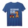 Kinder 2. Geburtstag Traktor T-Shirt - Lustiges Geburtstagsoutfit für Zweijährige, Bauernhof- und Traktorfans, Perfekt für die Traktor-Party