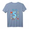 Kinder Rakete T-Shirt zum 5. Geburtstag – Lustiges Weltraum-Outfit für Jungen, perfekte Geschenkidee für kleine Astronauten