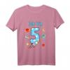 Kinder Rakete T-Shirt zum 5. Geburtstag – Lustiges Weltraum-Outfit für Jungen, perfekte Geschenkidee für kleine Astronauten
