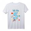 Kinder Rakete T-Shirt zum 5. Geburtstag – Lustiges Weltraum-Outfit für Jungen, perfekte Geschenkidee für kleine Astronauten