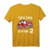 Kinder Feuerwehrauto Shirt zum 2. Geburtstag – Lustiges Feuerwehr T-Shirt für Jungen, ideales Geschenk für kleine Feuerwehrfans