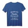Damen T-Shirt 'Man nennt mich Tante' mit V-Ausschnitt – Witziges Geschenk für Tanten, Neffen & Nichten zu Geburtstag, Weihnachten & Familienfesten