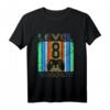 Kinder 8. Geburtstag Level 8 Freigeschaltet Retro T-Shirt – Perfektes Geschenk für Videospiel-Fans & Geburtstagsfeiern