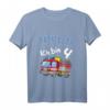Kinder T-Shirt zum 4. Geburtstag mit Feuerwehrauto - Lustiges Geburtstagsgeschenk für Jungen und Mädchen, perfekt für Party, Kindergarten & Schule