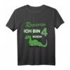 Kinder Geschenk für 4-jährigen Jungen Dinosaurier T-Shirt – Lustiges Dino Geburtstagsshirt für den 4. Geburtstag