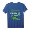 Kinder Geschenk für 4-jährigen Jungen Dinosaurier T-Shirt – Lustiges Dino Geburtstagsshirt für den 4. Geburtstag