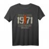 52. Geburtstag Rocking Since 1971 Legendary T-Shirt – Vintage Heavy Metal Geschenk für Rockfans & Jubiläum