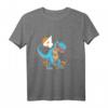 Kinder Dinosaurier 4. Geburtstag T-Shirt für Jungen und Mädchen - Lustiges und cooles Dino Outfit für Geburtstagsfeier, Kindergarten & Schule