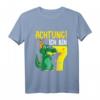 Kinder Krokodil 7. Geburtstag Alligator T-Shirt – Lustiges Geburtstagsoutfit für Jungen zum 7. Geburtstag, perfekt für Feier und Kindergarten
