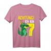 Kinder Krokodil 7. Geburtstag Alligator T-Shirt – Lustiges Geburtstagsoutfit für Jungen zum 7. Geburtstag, perfekt für Feier und Kindergarten