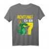 Kinder Krokodil 7. Geburtstag Alligator T-Shirt – Lustiges Geburtstagsoutfit für Jungen zum 7. Geburtstag, perfekt für Feier und Kindergarten