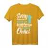 Sorry versuche mich zu benehmen aber ich komme nach Onkel T-Shirt – Lustiges Vintage Spruch-Shirt zum Vatertag für Neffen und Nichten