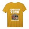 Kinder Einschulung Geschenk Jungen Feuerwehr Auto Schulkind 2020 T-Shirt - Lustiges Geschenk zum Schulstart für Feuerwehrbegeisterte Kinder