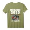 Kinder Einschulung Geschenk Jungen Feuerwehr Auto Schulkind 2020 T-Shirt - Lustiges Geschenk zum Schulstart für Feuerwehrbegeisterte Kinder