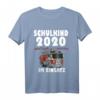 Kinder Einschulung Geschenk Jungen Feuerwehr Auto Schulkind 2020 T-Shirt - Lustiges Geschenk zum Schulstart für Feuerwehrbegeisterte Kinder