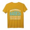 Lustiges T-Shirt mit Spruch: 'Meine Problemzone liegt wenigstens nicht hinter der Stirn' – Perfektes Geschenk für Übergewichtige und Selbstironie
