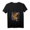 Damen Chinesisches Neujahr des Tigers Druck T-Shirt mit V-Ausschnitt – Japanische Ästhetik für Jugendliche & Erwachsene, Perfektes Geschenk zum Mondneujahr