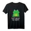 Frosch Don't Worry Be Hoppy Lustiges Frosch T-Shirt für Kinder & Erwachsene – Perfektes Geschenk für Froschliebhaber