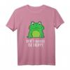 Frosch Don't Worry Be Hoppy Lustiges Frosch T-Shirt für Kinder & Erwachsene – Perfektes Geschenk für Froschliebhaber