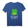 Frosch Don't Worry Be Hoppy Lustiges Frosch T-Shirt für Kinder & Erwachsene – Perfektes Geschenk für Froschliebhaber