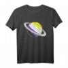 Nicht Binär Flagge Astronauten Geschenk Space - Unterstützendes T-Shirt für Nicht-Binäre, LGBTQ+ & Genderqueer, Perfekt für Geburtstag & Weihnachten