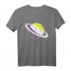 Nicht Binär Flagge Astronauten Geschenk Space - Unterstützendes T-Shirt für Nicht-Binäre, LGBTQ+ & Genderqueer, Perfekt für Geburtstag & Weihnachten