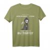 Bitte Lass Hirn Regnen Oder Steine T-Shirt - Sarkastischer Spruch mit Grim Reaper und schwarzem Humor