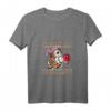 Damen Kaffee redet nicht Kaffee jammert nicht Büro Eule Spruch T-Shirt mit V-Ausschnitt - Lustiges Geschenk für Kaffee-Liebhaber & Büro-Muffel
