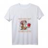 Damen Kaffee redet nicht Kaffee jammert nicht Büro Eule Spruch T-Shirt mit V-Ausschnitt - Lustiges Geschenk für Kaffee-Liebhaber & Büro-Muffel
