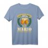 Morgens müde Abends blau Mario T-Shirt - Lustiges Geburtstags- & Vatertagsgeschenk für Mario Fans