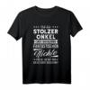Stolzer Onkel einer fantastischen Nichte Patenonkel Geschenk T-Shirt – Lustiges Geschenk für Taufe, Geburtstag & Schwangerschaft