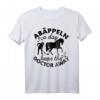 Pferde mit Spruch abäppeln a day - Stallarbeit und Pferdeliebe T-Shirt für Reiterinnen und Pferdefans