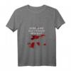 Damen Halloween Blutig T-Shirt mit V-Ausschnitt - Lustiges, Sarkastisches Horror-Shirt für Halloween-Partys