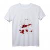 Damen Halloween Blutig T-Shirt mit V-Ausschnitt - Lustiges, Sarkastisches Horror-Shirt für Halloween-Partys