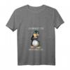 Damen T-Shirt mit Spruch 'Ich Bin Nicht Stur Nur Meinungsstabil' – Lustiges Pinguin Design, perfektes Geschenk für Frauen und Kollegen