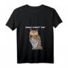 Damen Uhu T-Shirt | Guck nicht so | Lustiges Eulen Geschenk mit V-Ausschnitt für Geburtstag & Weihnachten