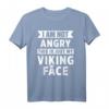 Ich Bin Nicht Wütend Das Ist Mein Wikinger Gesicht T-Shirt – Lustiges Geschenk für Familie und Wikinger-Fans zu Weihnachten, Geburtstag & Jubiläum