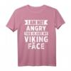 Ich Bin Nicht Wütend Das Ist Mein Wikinger Gesicht T-Shirt – Lustiges Geschenk für Familie und Wikinger-Fans zu Weihnachten, Geburtstag & Jubiläum