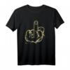 Mittelfinger Stinkefinger Finger Montag Morgen T-Shirt – Lustiges Provokatives Geschenk für Geburtstag, Weihnachten & Halloween