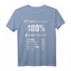 Lustiges T-Shirt mit Spruch 'Ich gebe immer 100% bei der Arbeit' – Geschenkidee für Kollegen, Freunde, Ehemann & Handwerker zu Weihnachten