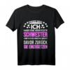 Finger Weg Ich Habe Eine Verrückte Schwester T-Shirt - Lustiges Geschenk zum HapDeer & für Geschwister