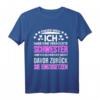 Finger Weg Ich Habe Eine Verrückte Schwester T-Shirt - Lustiges Geschenk zum HapDeer & für Geschwister