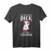 Ich bin nicht dick ich bin flauschig - Lustiges Einhorn T-Shirt mit Spruch für Einhornliebhaber & Humorfans, Geschenkidee für alle Anlässe