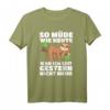 HapDeer Faultier T-Shirt für Morgenmuffel & Faulenzer – Lustiges Schlafendes Faultier Motiv für Damen