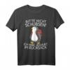 Bitte nicht schubsen ich habe Joghurt im Rucksack – Witziges T-Shirt mit Spruch für Rucksackträger und Bierliebhaber
